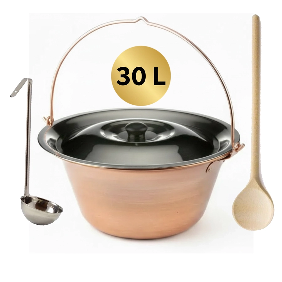 Medený kotlík 30 l kompletka